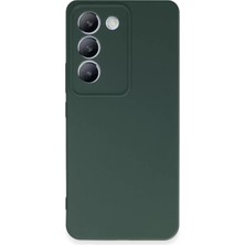 Aslanoğlu Store Vivo V30 Lite 4g Kılıf First Silikon - Koyu Yeşil