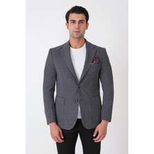 Efor Slim Fit Torba Cepli Fitilli Dokuma Esnek Yünlü Indigo Ceket C 747