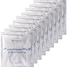 Renaissance Anti-Aging Kök Hücre & Peptitli Kağıt Yüz Maskesi 10'lu Set | Hyalüronik Asit | Yoğun Nem ve Bakım