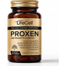 Life Cell Proxen | Saw Palmetto Complex | Cüce Palmiye, Bal Kabağı ve Beta Glukan Içeren Takviye Edici Gıda