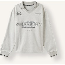 Defacto  Kadın Sweat I4984AX/GR256 Grey Melange