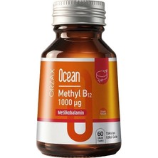 Ocean Methyl B12 60 Dilaltı Tablet