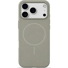 Velvoria iPhone 17 Pro Max Mag Core Akıllı Magsafe Animasyonlu Silikon Kılıf Uzay Gri