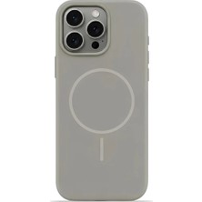 Velvoria iPhone 16 Pro Max Mag Core Akıllı Magsafe Animasyonlu Silikon Kılıf Uzay Gri