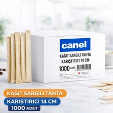 Canel Kağıt Sargılı Tahta Karıştırıcı 14CM 1000 Adet