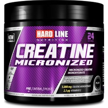 Hardline Kreatin Monohidrat 120 gr Creatine 24 Servis Aromasız Enerji Destekleyici Ürün