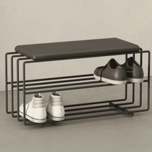 AYK05777 Modern Metal Sandıklı Bench Ayakkabılık