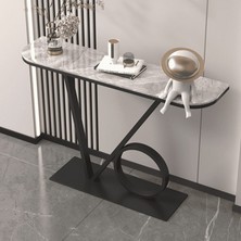 Drs-02 Modern Dikdörtgen Konsol Masa Mdf Metal Ayaklı