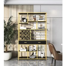 ŞRP8064 Modern Metal Şarap Dolabı Standı