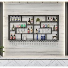 ŞRP6232 Modern Endüstriyel Metal Şaraplık Dolabı Standı