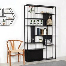 Ktp-01 Modern Dikey Kitaplık Metal Raflı