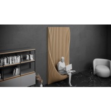 KC-072 Dalgalı Ahşap Duvar Sanatı – Modern Mimari Dekor - Parametrik