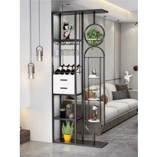 ŞRP1680 Siyah Metal Kitaplık 85X30X220 cm