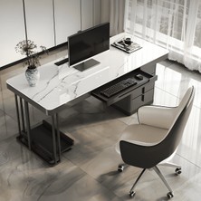 ÇLM40406 Modern Gri Mdf Çalışma Masası