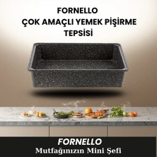Fornello Döküm Granit Yemek Yapma Küveti Siyah