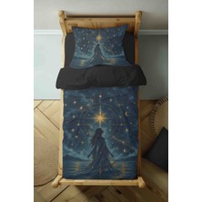 Luvis Store Arcana Collection: The Star Yıldız Kartı Desenli Tek Kişilik Nevresim Takımı - Çarşaflı