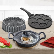 Esta Eda Döküm Granit 3lü Mini Set Gri
