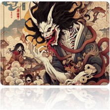 Urzuva Serpent Yokai 40X30 3mm Gaming Oyuncu Mousepad, Büyük Boy Premium Mouse Pad Kaydırmaz