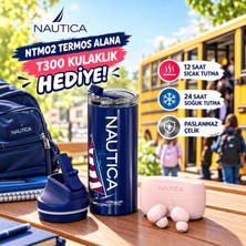 Nautica Avantajlı 2'li Set – 500 ml Paslanmaz Çelik Termos & Nautica Tws Bluetooth Kulaklık Hediyeli