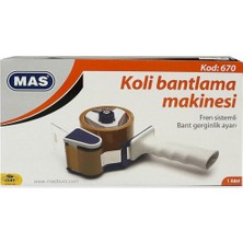 Cmt Mas 670 Beyaz Koli Bant Makinası 1 Adet Ergonomik Tasarım ile Kolay Kullanım