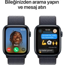 Apple Watch Se 2 2023 Gps 40MM Gece Yarısı Alüminyum Kasa ve Gece Yarısı Spor Loop Kordon Akıllı Saat - Teşhir