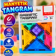 LRS Store Yeni Manyetik Tangram Zeka Oyunu 3+ Yaş Eğitici Yaratıcı Mıknatıslı Yapboz 11 Cm2