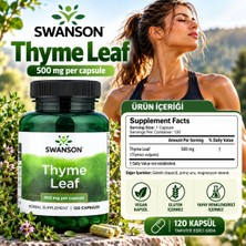 Swanson Thyme Leaf 500 Mg 120 Capsules