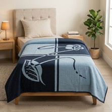 Lüks Kadife Battaniye Tek Kişilik - 160X220 cm Sıcak Tutan 2400 gr