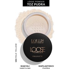 Lollis Loose Powder Transparan Pudra Mat Bitişli Makyaj Sabitleyici Matlaştırıcı Toz Pudra