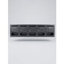 Macrostar Metal Camlı Posta Kutusu 5'li Set Blok