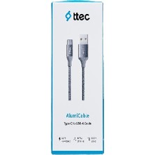 Ttec 2DK18 Alüminyum Cable Typce Şarj Kablosu