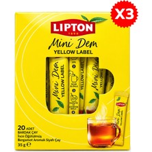 Lipton Mini Dem Yellow Label Siyah Çay 20LI x 3 Adet