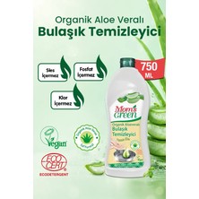 Mom's Green Organik Aloeveralı Bulaşık Temizleyici 750 ml Hassas Eller İçin Aloe Vera Kokusuyla