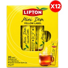 Lipton Mini Dem Yellow Label Siyah Çay 20LI x 12 Adet