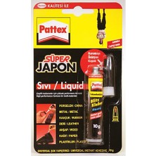 Pattex 10 gr Japon Yapıştırıcı Akıcı Yapıştırma Özelliği ile Porselen Metal Deri için Uygun