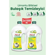 2'li Set Mom's Green Bitkisel Elde Bulaşık Temizleyici Limon 1,5 Lt. x 2 Adet