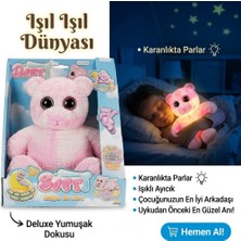 Sunman Karanlıkta Parlayan Soft Yumuşak 23 cm Ayıcık - Pembe