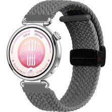 Sneezy Huawei Watch Gt7 41MM Ile Uyumlu Fiberlink Manyetik Tokalı Kumaş Örgü Kordon