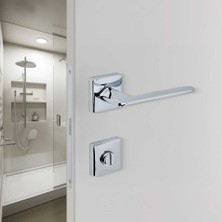 Elovias Sese Eliz Modeli Rozetli Wc Kapı Kolu Krom Renk (200-201R-02-18)