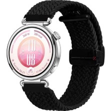 Sneezy Huawei Watch Gt7 41MM Ile Uyumlu Fiberlink Manyetik Tokalı Kumaş Örgü Kordon