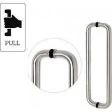 Elovias Sese Paslanmaz Çekme Kapı Kolu Inox Kol 400mm (202-01-40-53)