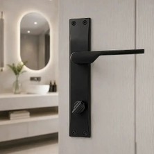 Elovias Sese Veroni Modeli Aynalı Wc Kapı Kolu Siyah (200-94-02-02)