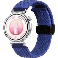 Sneezy Huawei Watch Gt7 41MM Ile Uyumlu Fiberlink Manyetik Tokalı Kumaş Örgü Kordon