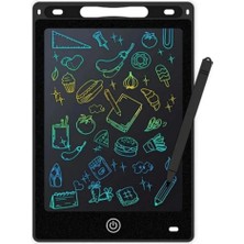 Aslanoğlu Store 12 Inc Renkli LCD Grafik Dijital Kalemli Çizim Tableti Yazı Tahta Not Yazma Eğitim Tableti Siyah