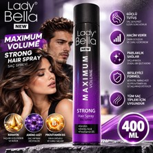 Lady Bella Maksimum Hacim Güçlü Tutuş Saç Spreyi 400 ml