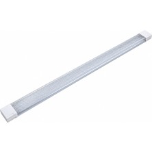 Sefer Enerji 80W 120 cm Kristal LED Bant Armatür – Prizmatik Kapak 6500K Beyaz Işık – Depo Garaj Dükkan Atölye