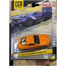 CCA Premium Series 2018 Ford Mustang Gt Turuncu 1/64 Model Araba