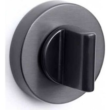 Elovias System Yuvarlak Wc Kapı Rozeti Füme Renk (RO12W BBN)