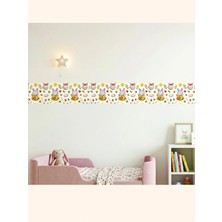 Wink Fol Çocuk Odası Duvar Bordürü 20 cm x 3 Metre Kendinden Yapışkanlı Bebek Odası Dekorasyon Bordürü