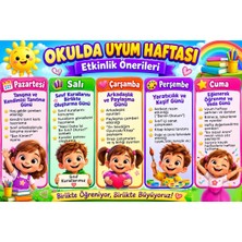 Wink Fol Okula Uyum Haftası Sınıf Süsleme Afişi Okulun Ilk Günü Posteri 50X75 cm